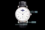 Copy IWC Portofino Moonphase White Dial Men Stainless Steel Case Watch 